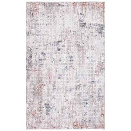 Safavieh 5 ft. 3 in. x 7 ft. 6 in. Vogue Power Loomed Rust & Gray Rectangle Area Rug VGE154P-5